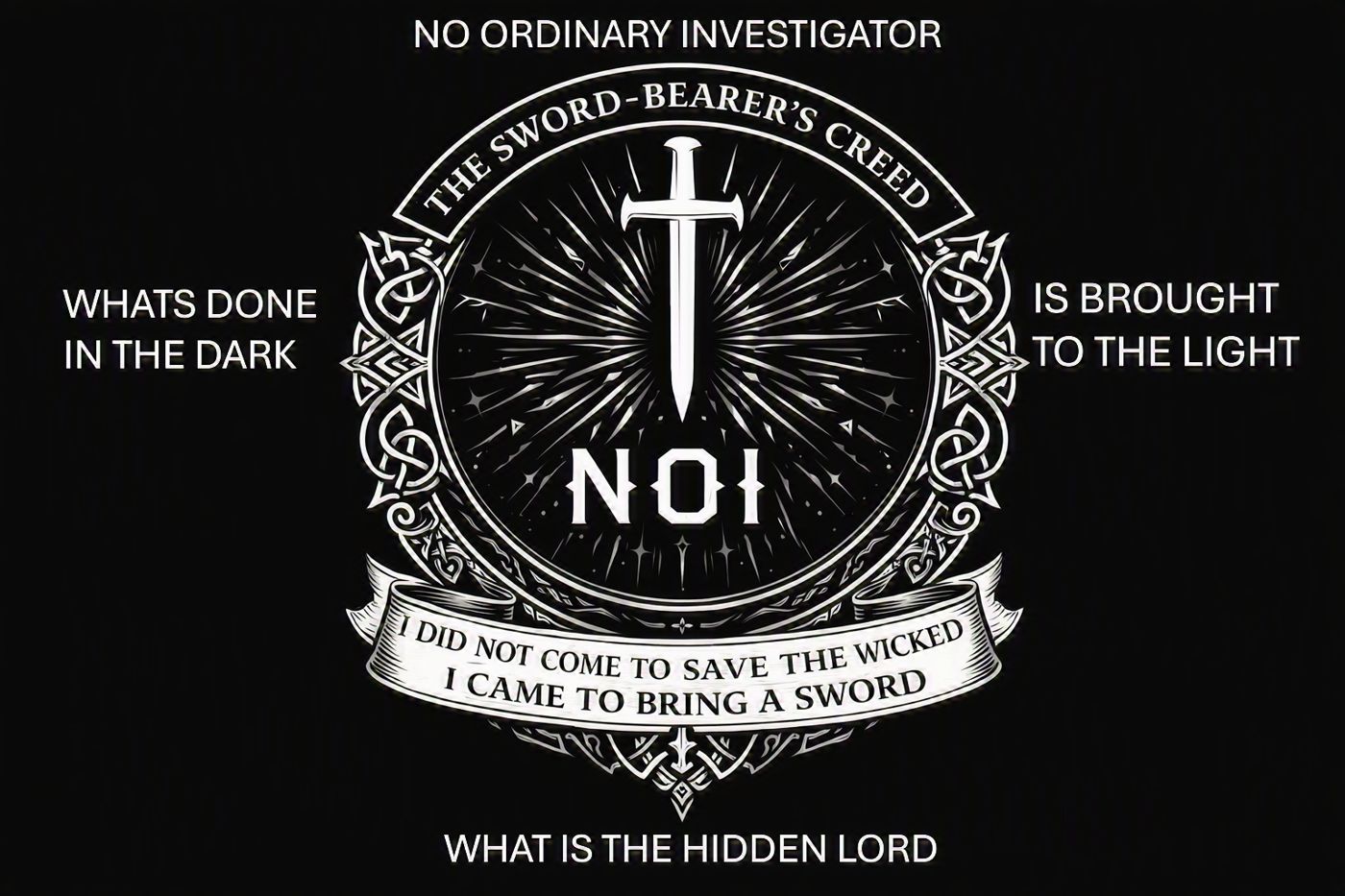 The Sword-Bearer's Creed: No ordinary investigator